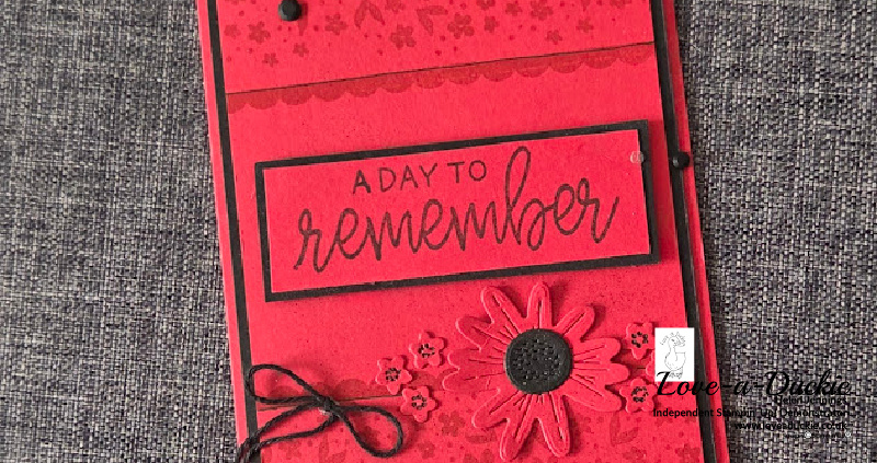 Stamped Borders on a Real Red Card