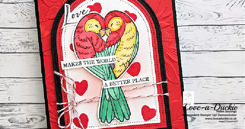 A Parrot Themed Love Card