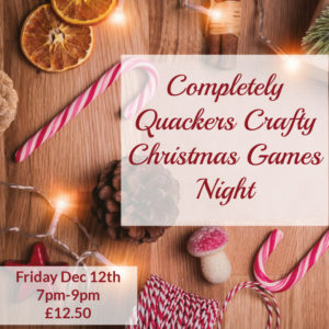 Completely Quackers Festive Games Night Dec 25