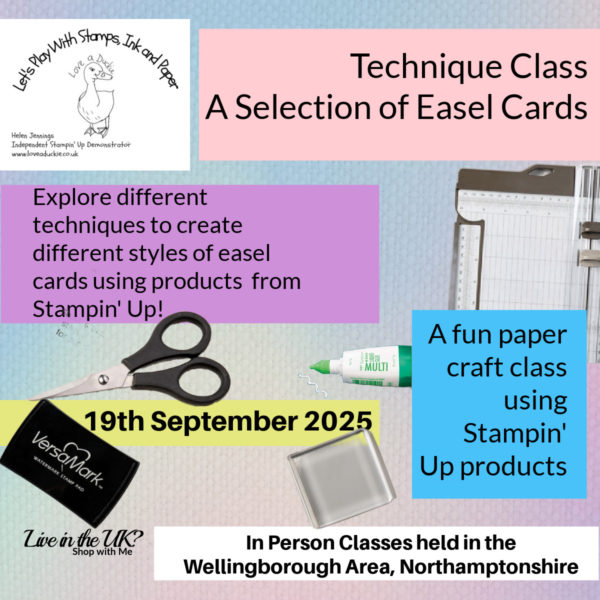 Technique Class - Different Easel Cards