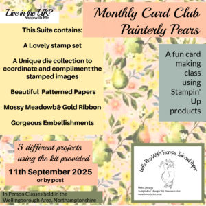 Monthly Card Club Using the Painterly Pears Suite