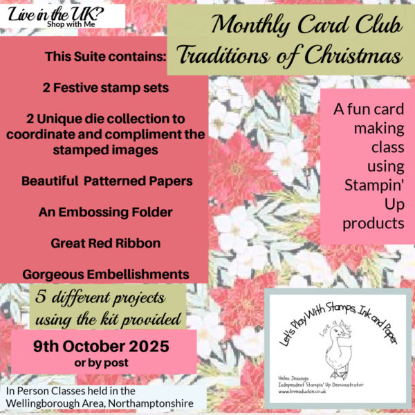 Monthly Card Club Using the Traditions of Christmas Suite