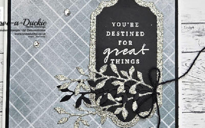 Adding Glitter Card To Projects.