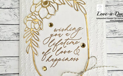 White & Gold Wedding Card