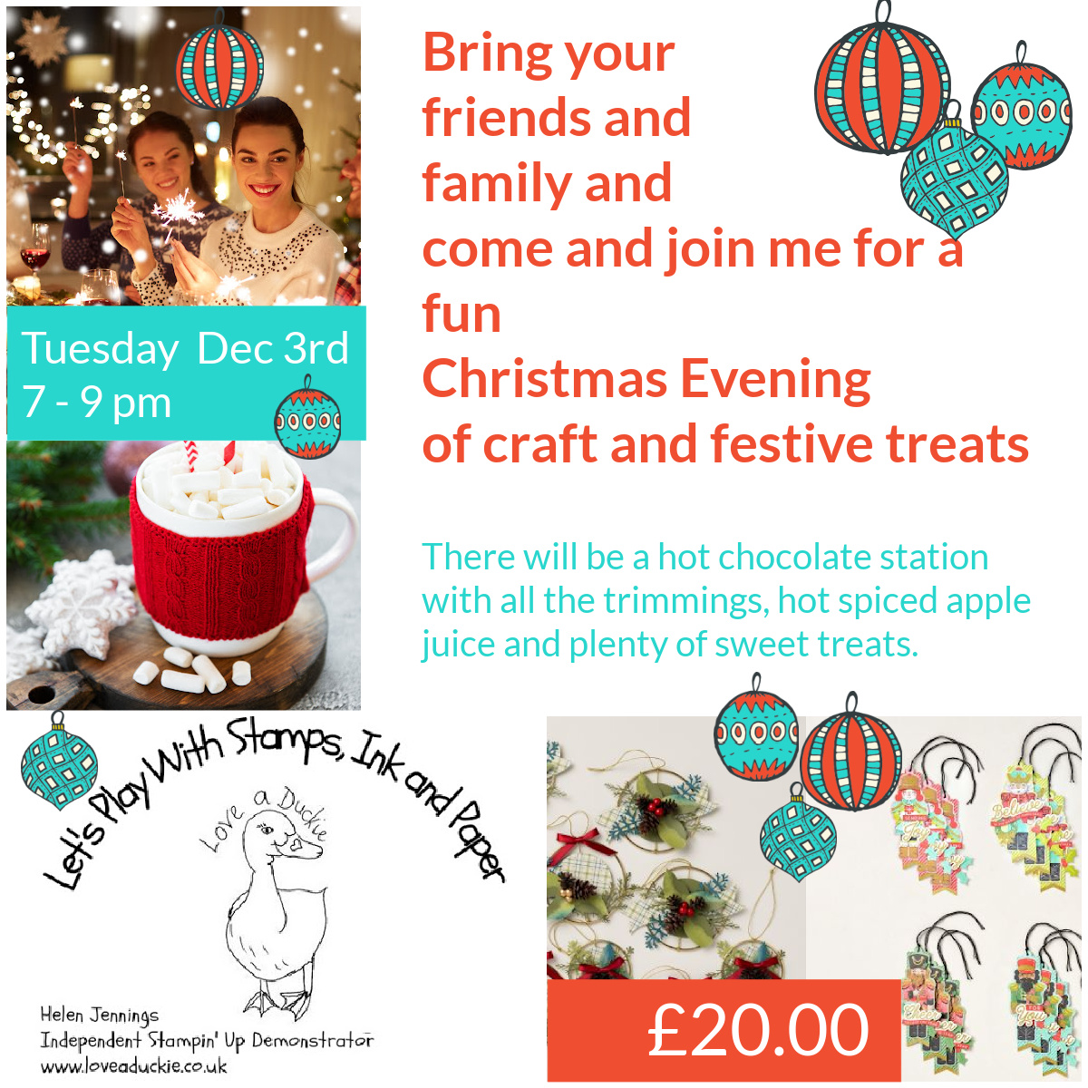 Fun Christmas Crafty Evening