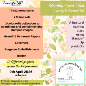 Monthly Card Club Using the Lovely & Beautiful Suite