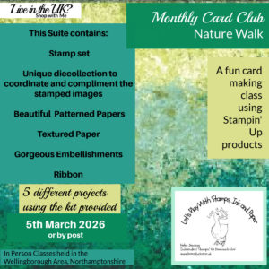 Monthly Card Club Using the Nature Walk Suite