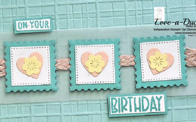 Birthday Hearts – A Soft, Textured Handmade Birthday Card