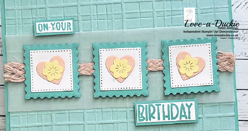 Birthday Hearts – A Soft, Textured Handmade Birthday Card