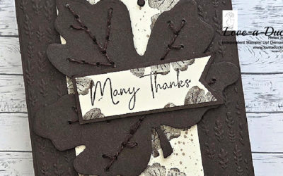 Adding Texture to a Monochrome Card with Stitching