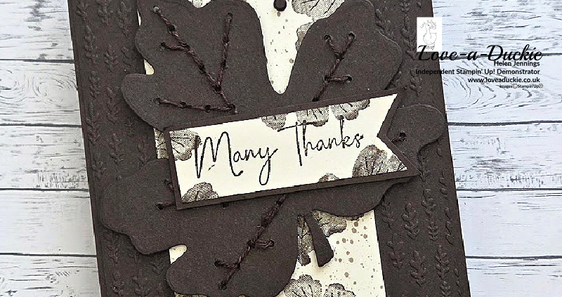 Adding Texture to a Monochrome Card with Stitching