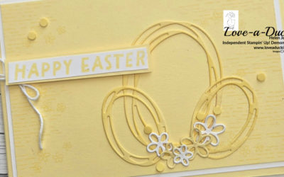 Soft & Elegant Monochromatic Easter Card in Lemon Lolly