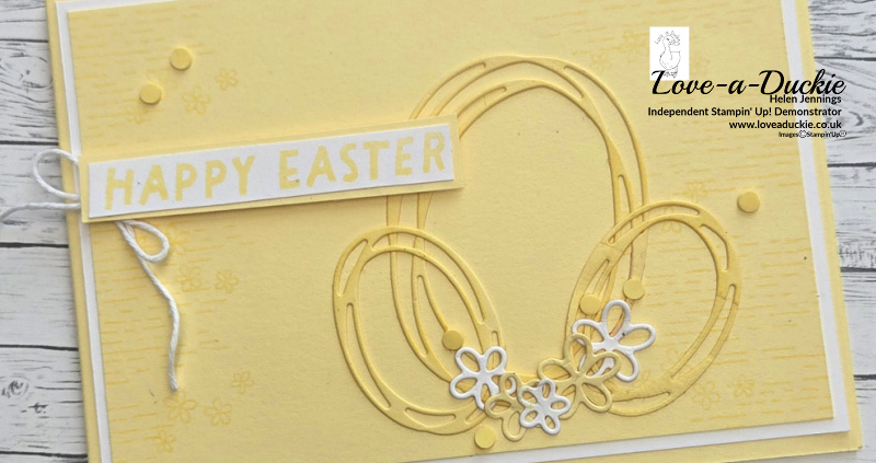 Soft & Elegant Monochromatic Easter Card in Lemon Lolly