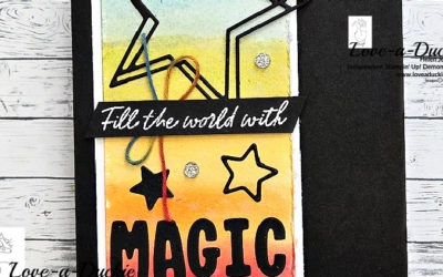 Creating A Watercolour Rainbow On A Magic Card