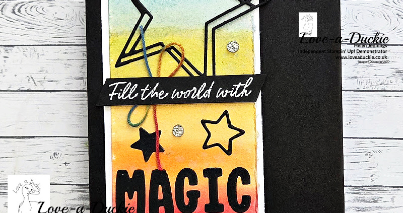 Creating A Watercolour Rainbow On A Magic Card