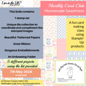Monthly Card Club Using the Homemade Sweetness Suite