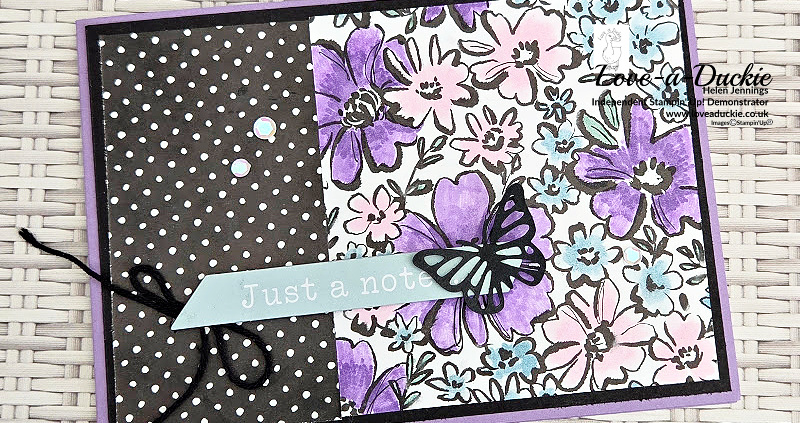 A Just a Note Quick & Easy Card