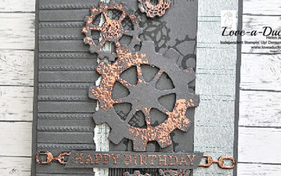 Creating an Industrial Style Birthday Card