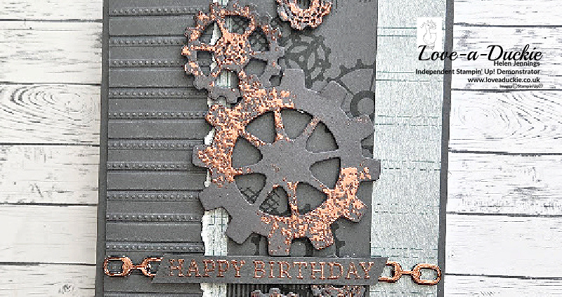 Creating an Industrial Style Birthday Card