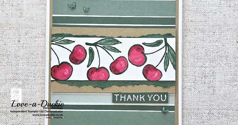 Summer Happiness Cherry Thank You Card