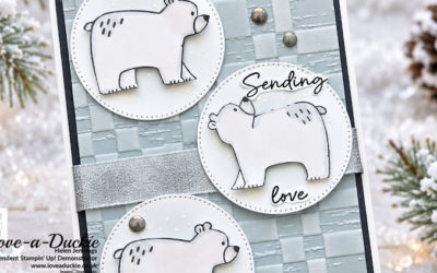 Sending Love – A Wintry Polar Bear Card