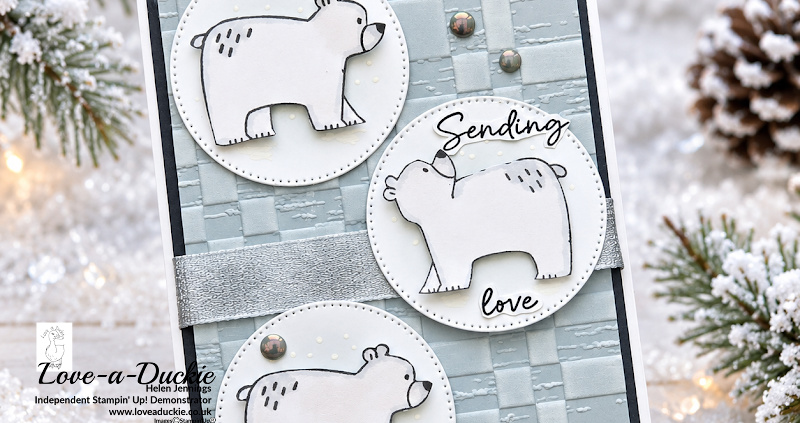 Sending Love – A Wintry Polar Bear Card