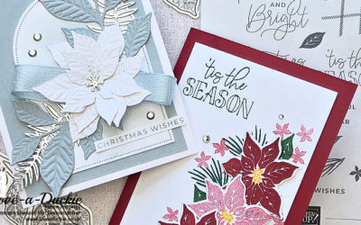 Pretty Poinsettia – Two Christmas Cards, Two Completely Different Looks!
