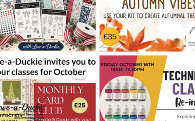 Card Making Classes and Events for October 2026