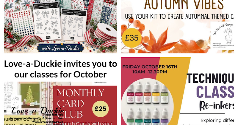 Card Making Classes and Events for October 2026